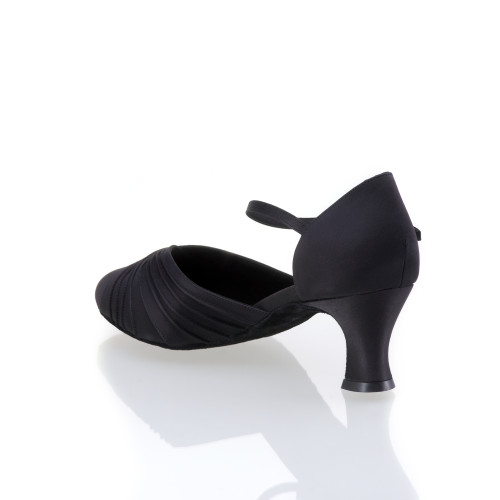 Rummos Mujeres Zapatos de Baile R346 - Satén Negro - 5 cm
